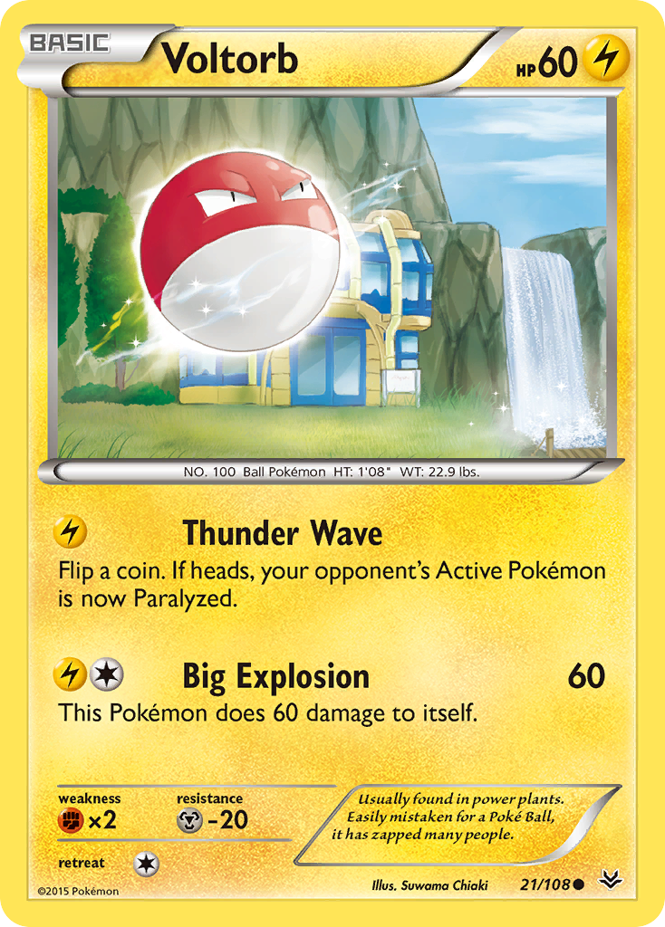 Voltorb (21/108) [XY: Roaring Skies] | Gamers Paradise