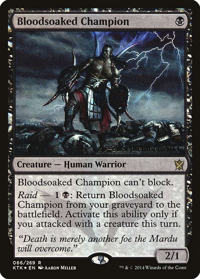 Bloodsoaked Champion [Khans of Tarkir Prerelease Promos] | Gamers Paradise