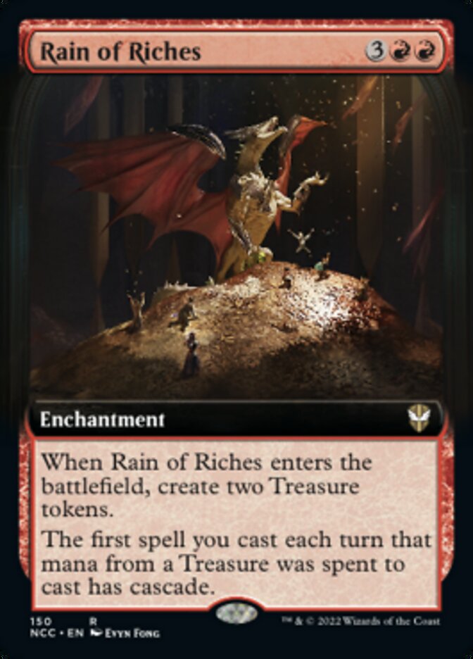 Rain of Riches (Extended Art) [Streets of New Capenna Commander] | Gamers Paradise