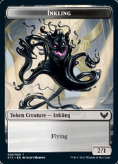 Spirit // Inkling Double-Sided Token [Strixhaven: School of Mages Tokens] | Gamers Paradise