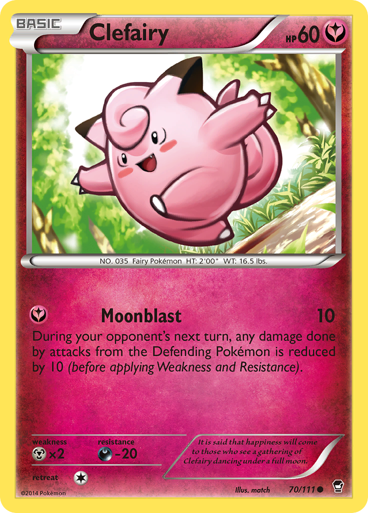 Clefairy (70/111) [XY: Furious Fists] | Gamers Paradise