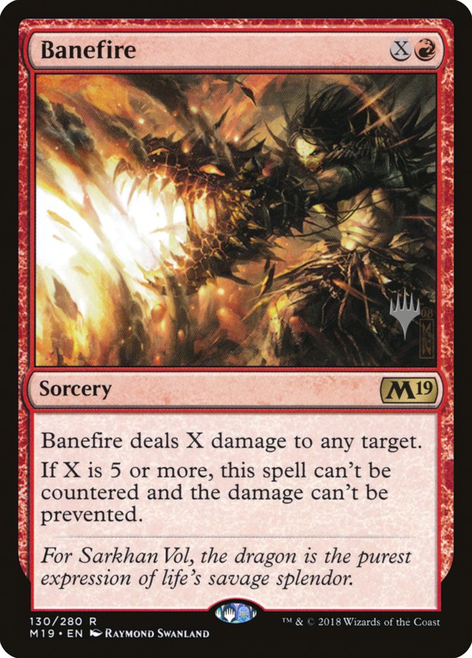 Banefire (Promo Pack) [Core Set 2019 Promos] | Gamers Paradise