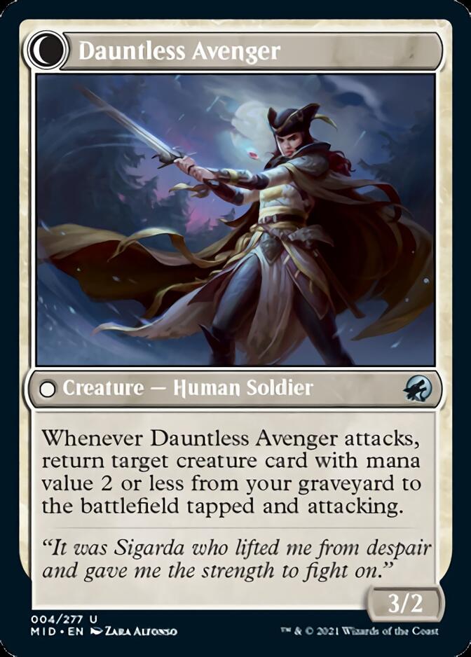 Bereaved Survivor // Dauntless Avenger [Innistrad: Midnight Hunt] | Gamers Paradise