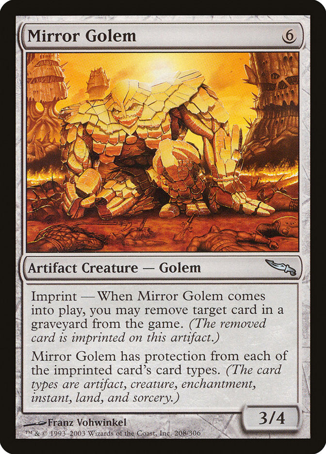 Mirror Golem [Mirrodin] | Gamers Paradise