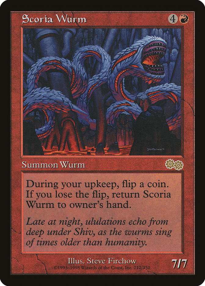 Scoria Wurm [Urza's Saga] | Gamers Paradise