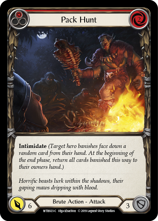 Pack Hunt (Red) [WTR023-C] Alpha Print Rainbow Foil | Gamers Paradise