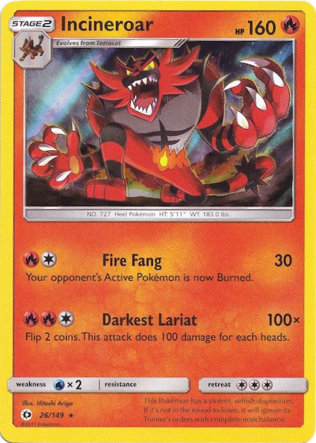 Incineroar (26/149) (Water Web Holo) [Sun & Moon: Base Set] | Gamers Paradise