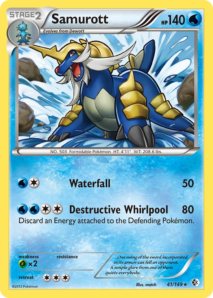Samurott(41/149) (Theme Deck Exclusive) [Black & White: Boundaries Crossed] | Gamers Paradise