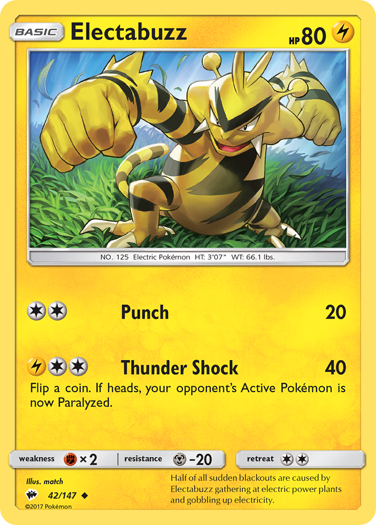 Electabuzz (42/147) [Sun & Moon: Burning Shadows] | Gamers Paradise