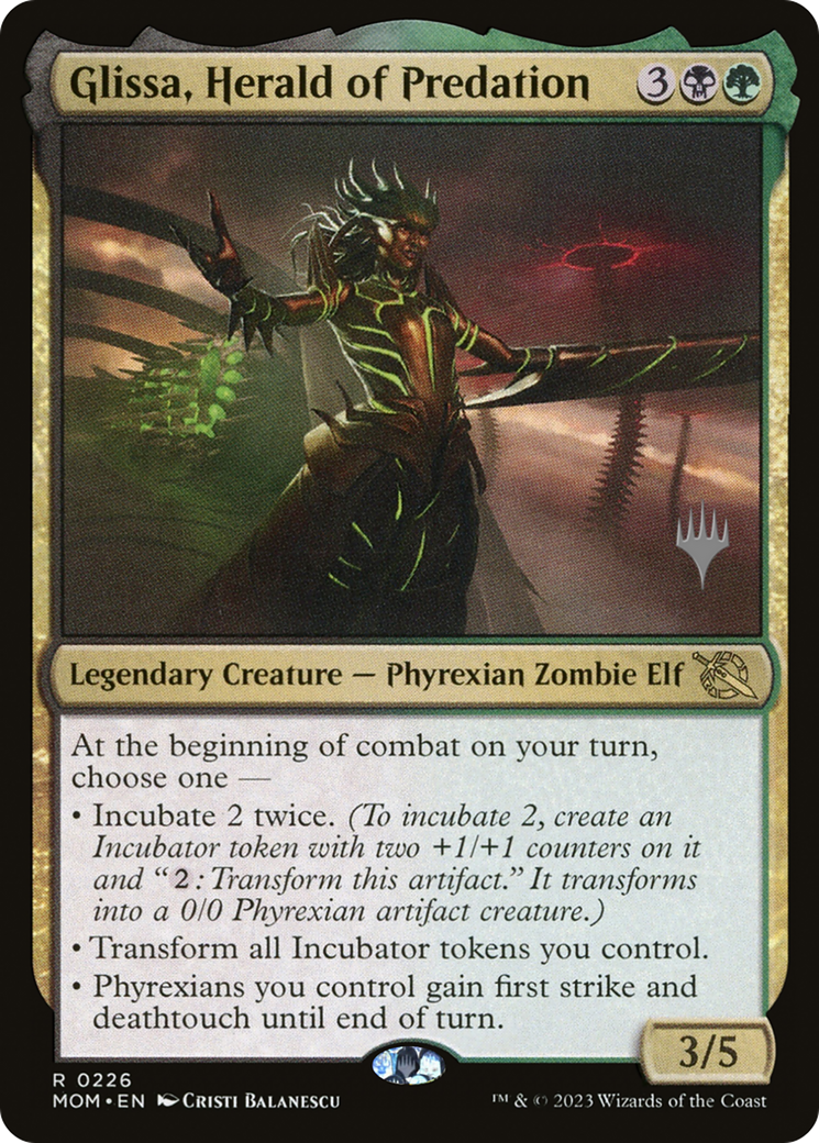 Glissa, Herald of Predation (Promo Pack) [March of the Machine Promos] | Gamers Paradise