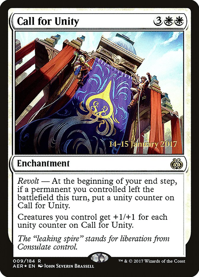 Call for Unity [Aether Revolt Prerelease Promos] | Gamers Paradise