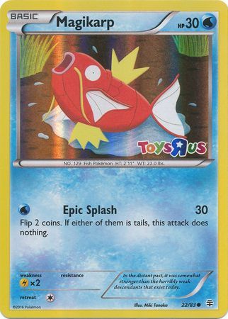 Magikarp (22/83) (Toys R Us Promo) [XY: Generations] | Gamers Paradise