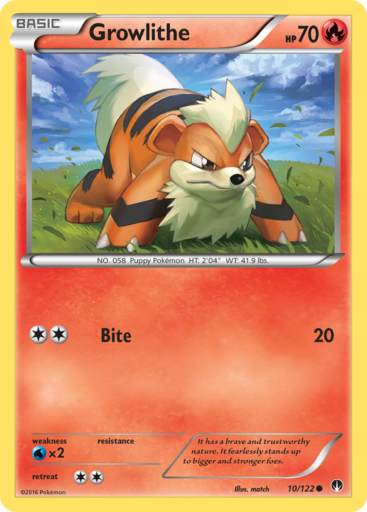 Growlithe (10/122) [XY: BREAKpoint] | Gamers Paradise