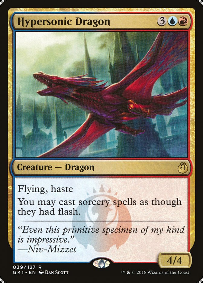 Hypersonic Dragon [Guilds of Ravnica Guild Kit] | Gamers Paradise