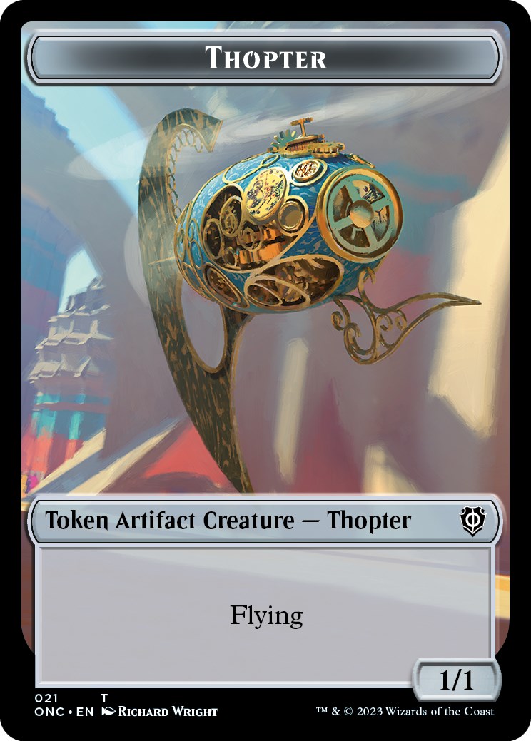 Myr // Thopter Double-Sided Token [Phyrexia: All Will Be One Commander Tokens] | Gamers Paradise