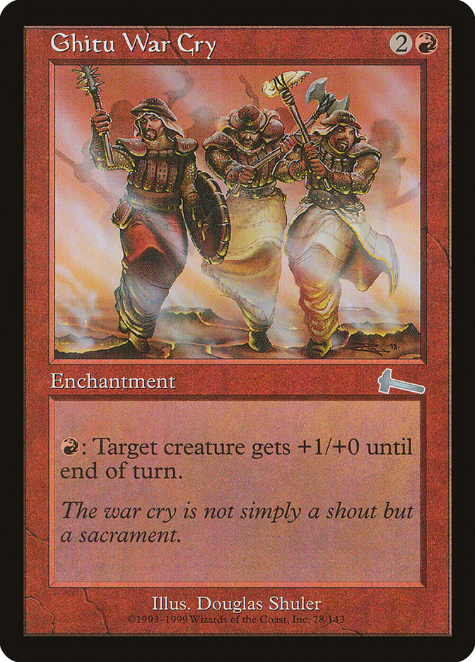 Ghitu War Cry [Urza's Legacy] | Gamers Paradise