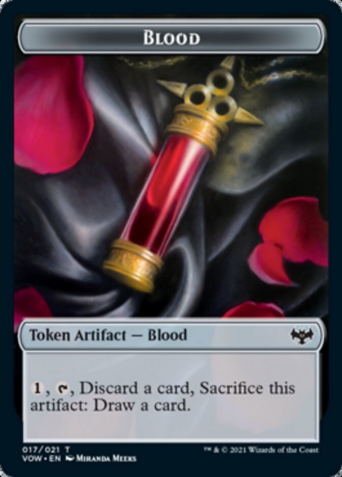 Blood // Boar Double-Sided Token [Innistrad: Crimson Vow Tokens] | Gamers Paradise