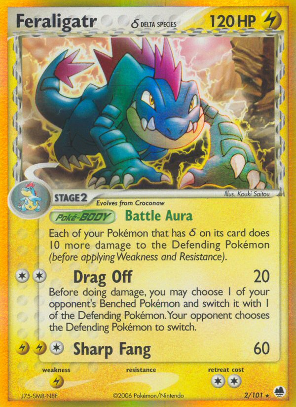 Feraligatr (2/101) (Delta Species) [EX: Dragon Frontiers] | Gamers Paradise