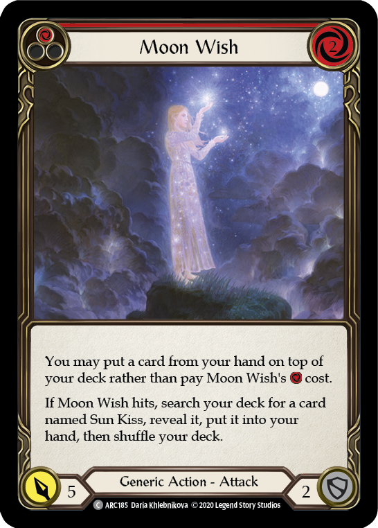 Moon Wish (Red) [U-ARC185] Unlimited Rainbow Foil | Gamers Paradise