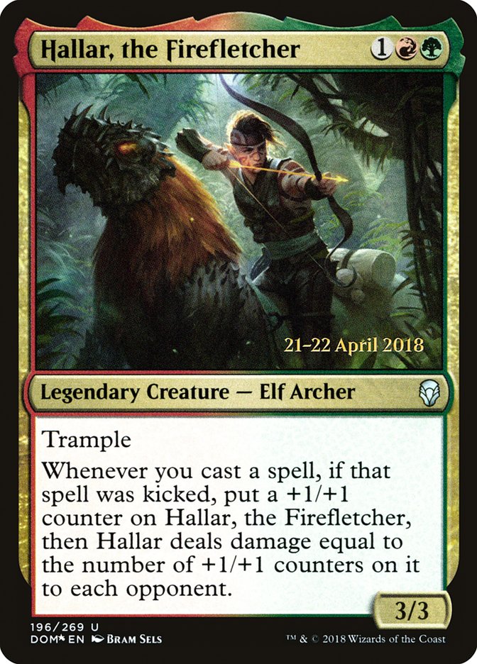Hallar, the Firefletcher [Dominaria Prerelease Promos] | Gamers Paradise