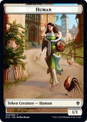 Human // Food (17) Double-Sided Token [Throne of Eldraine Tokens] | Gamers Paradise