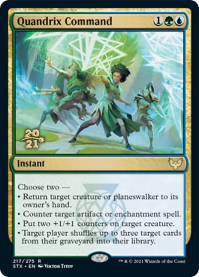 Quandrix Command [Strixhaven: School of Mages Prerelease Promos] | Gamers Paradise
