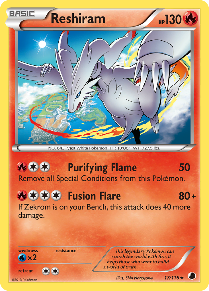 Reshiram (17/116) [Black & White: Plasma Freeze] | Gamers Paradise