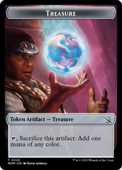 Spirit (9) // Treasure Double-Sided Token [March of the Machine Commander Tokens] | Gamers Paradise