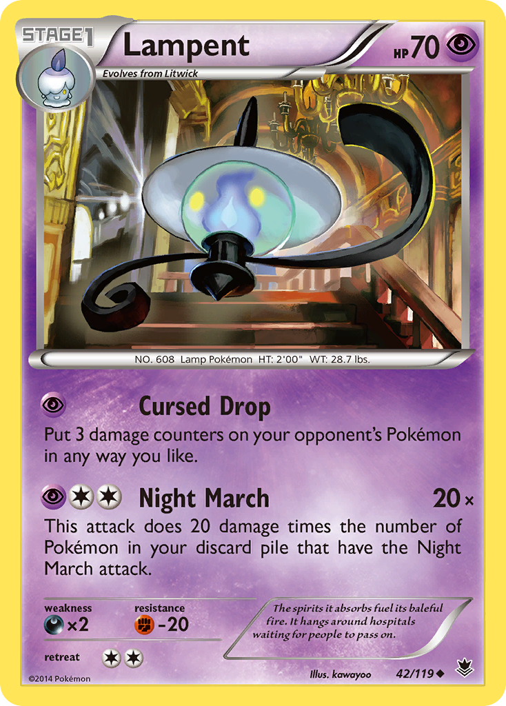 Lampent (42/119) [XY: Phantom Forces] | Gamers Paradise
