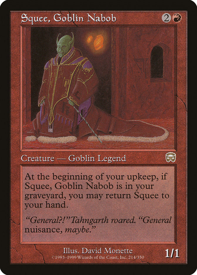 Squee, Goblin Nabob [Mercadian Masques] | Gamers Paradise