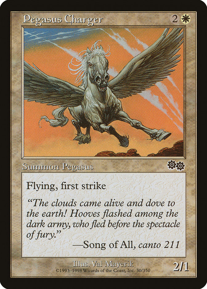 Pegasus Charger [Urza's Saga] | Gamers Paradise