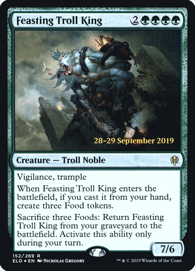 Feasting Troll King [Throne of Eldraine Prerelease Promos] | Gamers Paradise