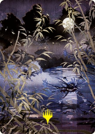 Swamp Art Card (Gold-Stamped Signature) [Kamigawa: Neon Dynasty Art Series] | Gamers Paradise