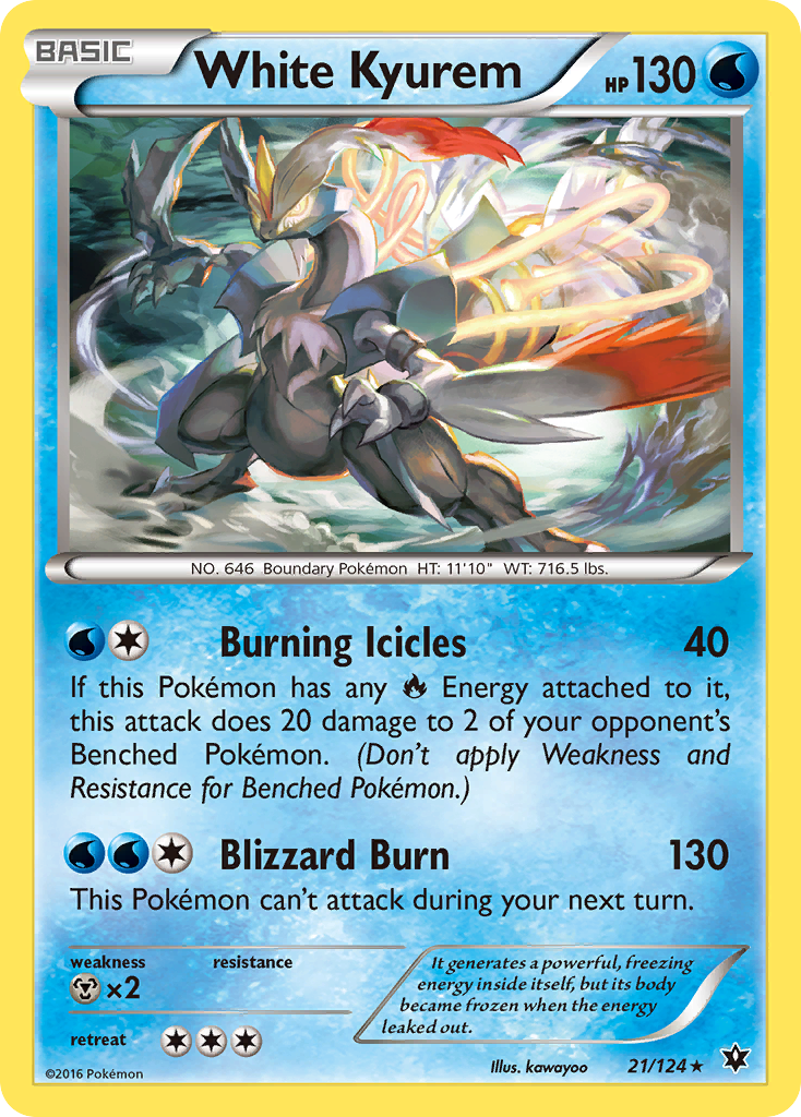 White Kyurem (21/124) [XY: Fates Collide] | Gamers Paradise