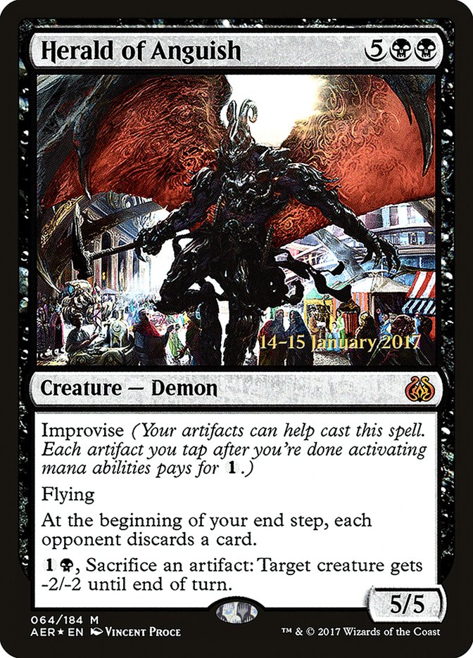 Herald of Anguish [Aether Revolt Prerelease Promos] | Gamers Paradise