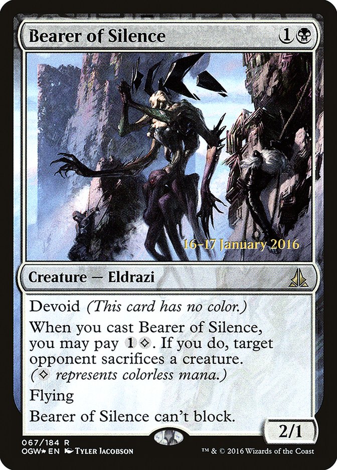 Bearer of Silence [Oath of the Gatewatch Prerelease Promos] | Gamers Paradise