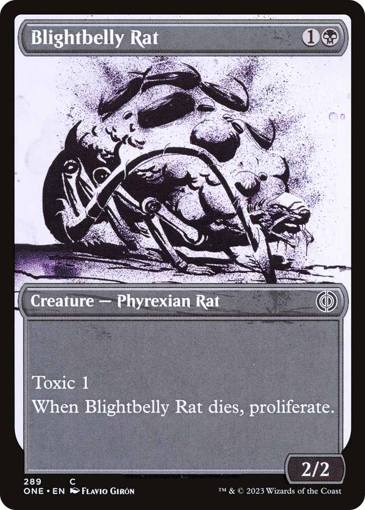 Blightbelly Rat (Showcase Ichor) [Phyrexia: All Will Be One] | Gamers Paradise