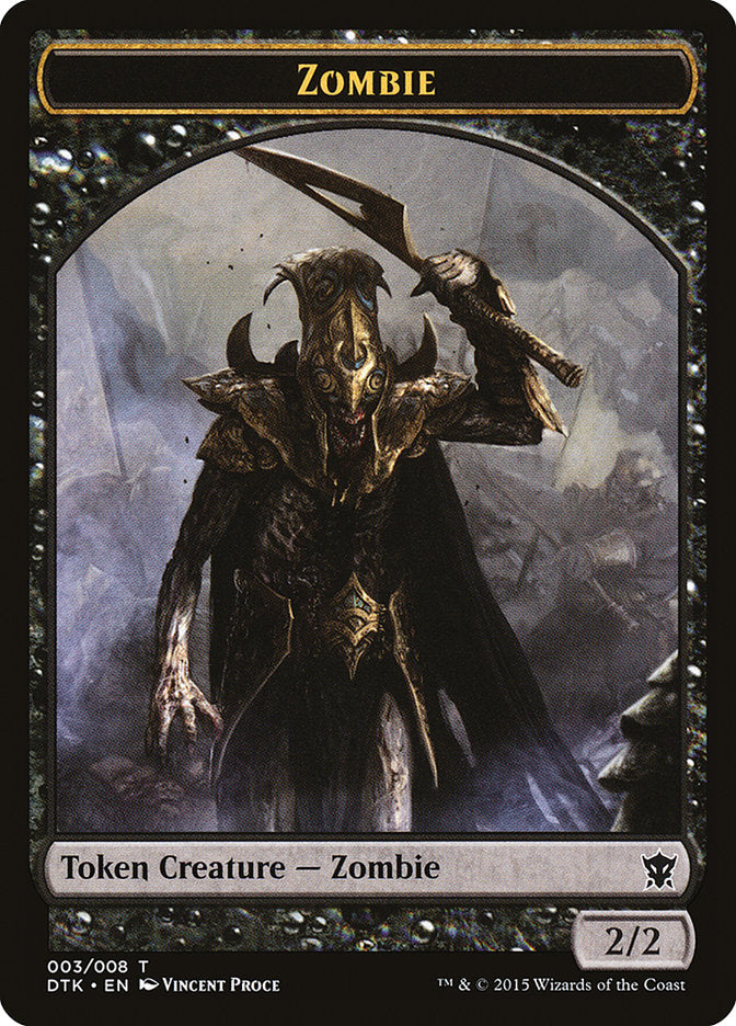 Zombie Token [Dragons of Tarkir Tokens] | Gamers Paradise