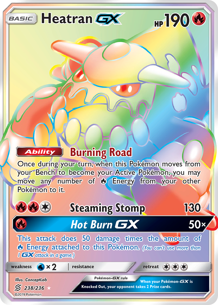 Heatran GX (238/236) [Sun & Moon: Unified Minds] | Gamers Paradise