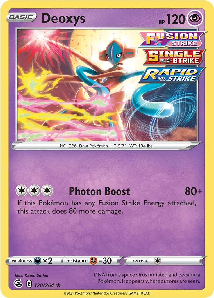 Deoxys (120/264) [Sword & Shield: Fusion Strike] | Gamers Paradise