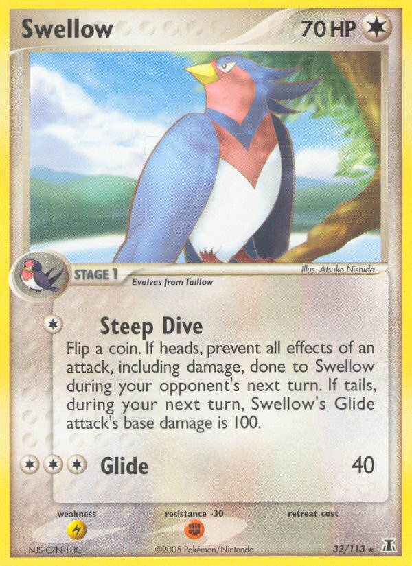 Swellow (32/113) [EX: Delta Species] | Gamers Paradise