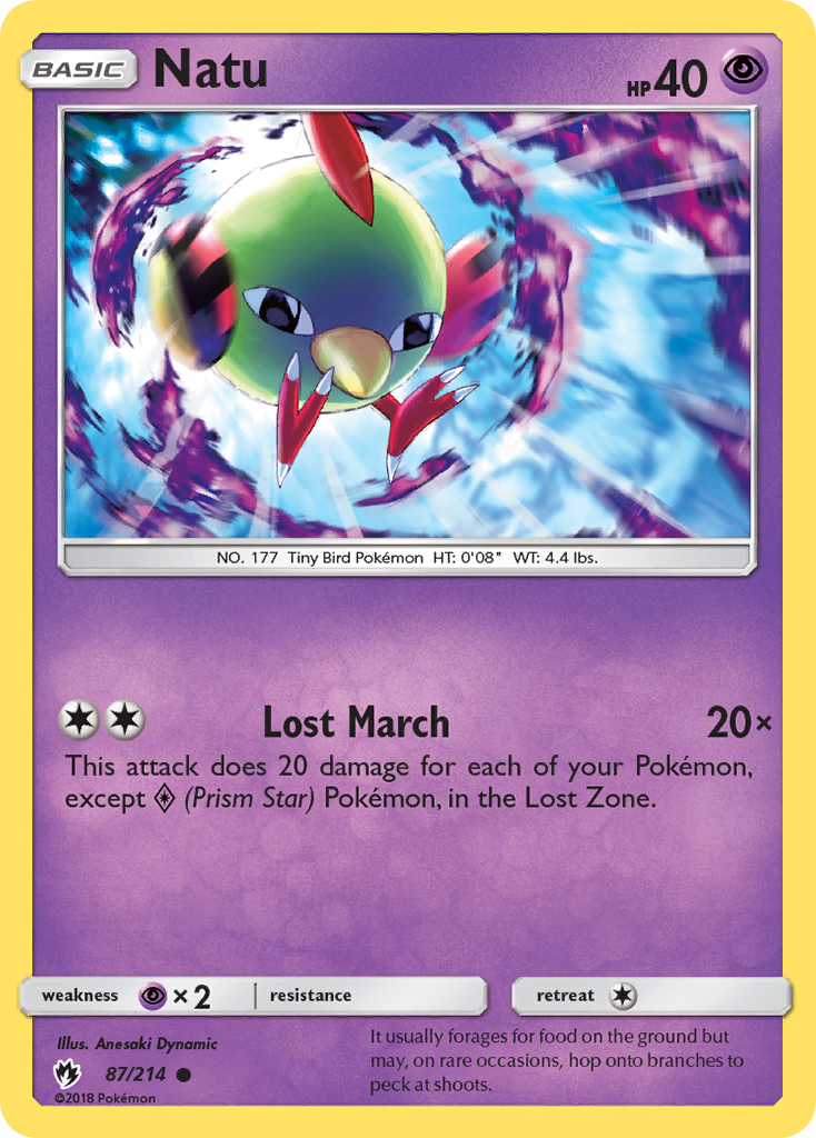 Natu (87/214) [Sun & Moon: Lost Thunder] | Gamers Paradise