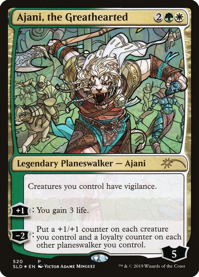 Ajani, the Greathearted (Stained Glass) [Secret Lair Drop Promos] | Gamers Paradise
