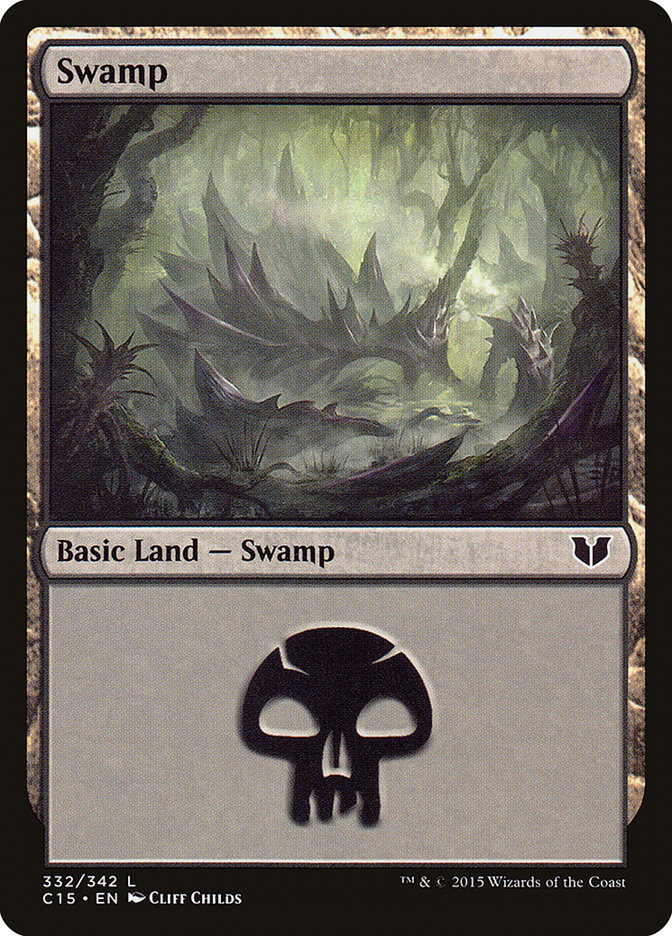Swamp (332) [Commander 2015] | Gamers Paradise