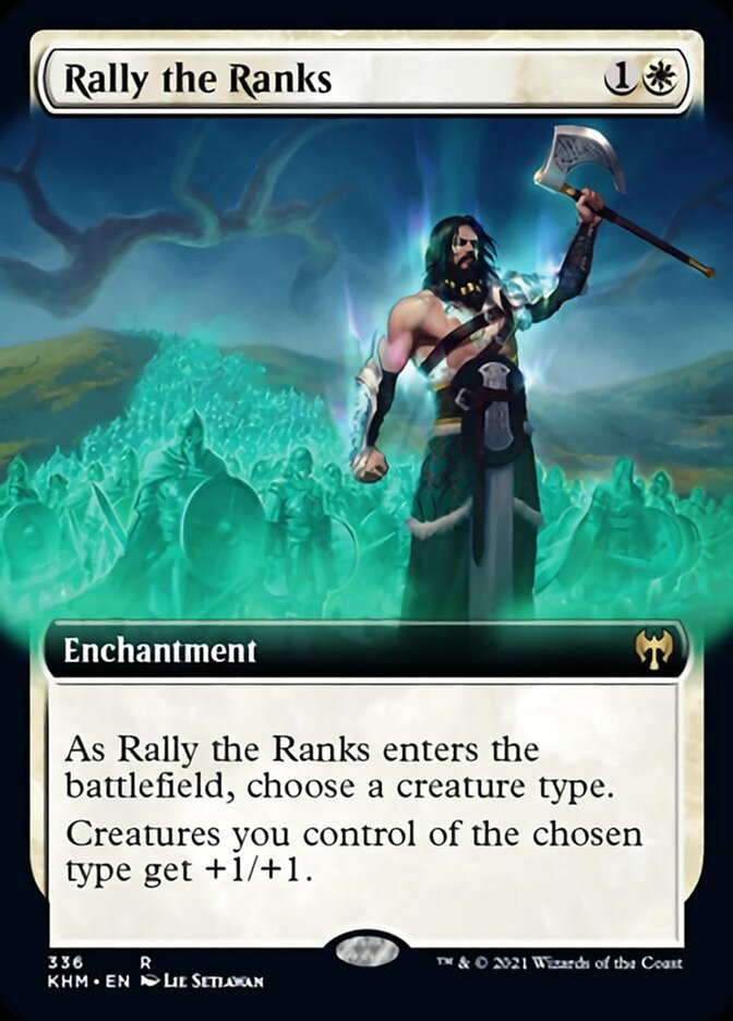 Rally the Ranks (Extended Art) [Kaldheim] | Gamers Paradise