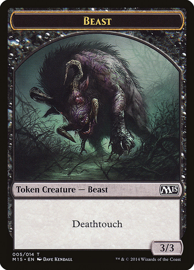 Beast Token (005/014) [Magic 2015 Tokens] | Gamers Paradise
