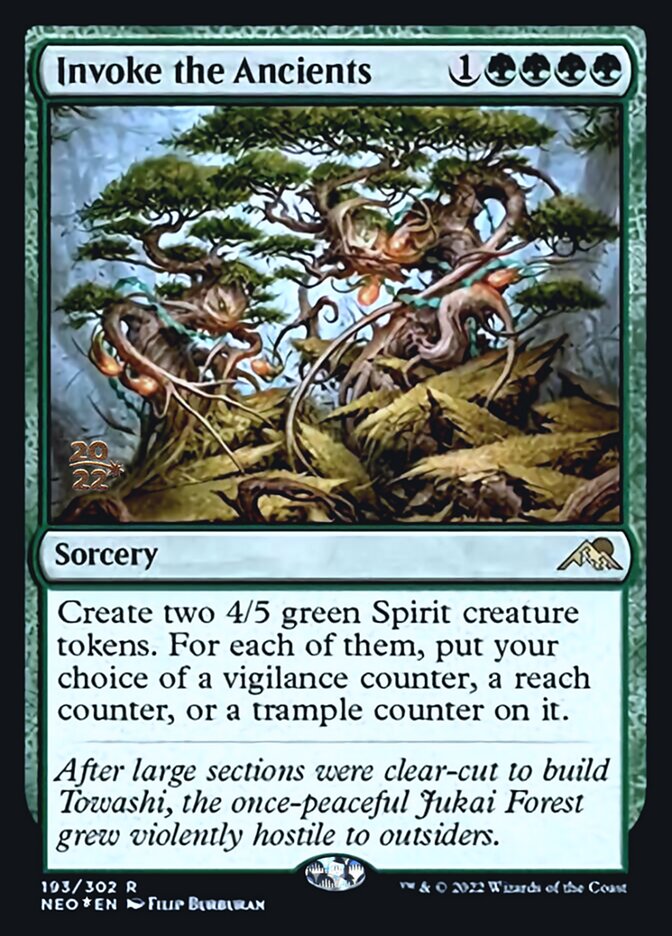 Invoke the Ancients [Kamigawa: Neon Dynasty Prerelease Promos] | Gamers Paradise