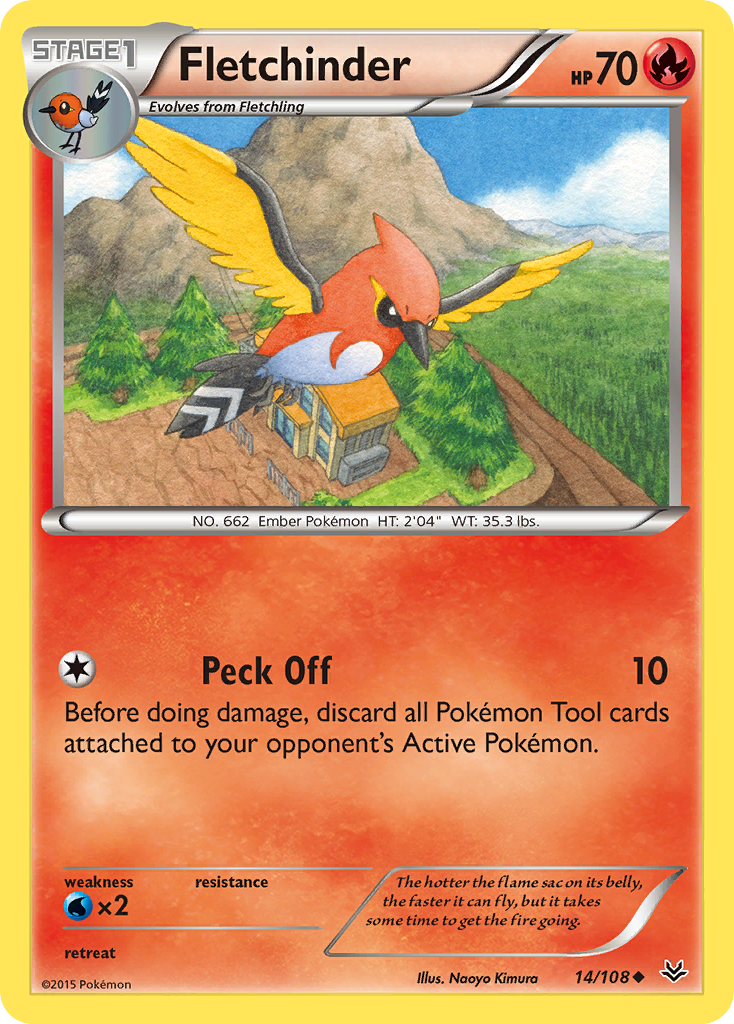 Fletchinder (14/108) [XY: Roaring Skies] | Gamers Paradise