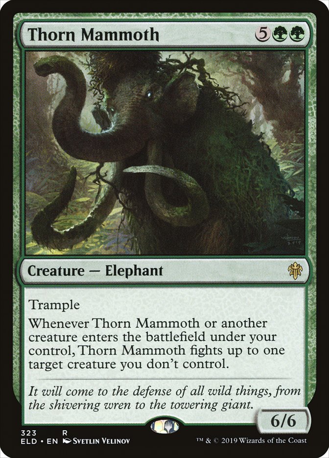 Thorn Mammoth [Throne of Eldraine] | Gamers Paradise