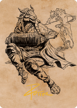 Korlessa, Scale Singer Art Card (Gold-Stamped Signature) [Commander Legends: Battle for Baldur's Gate Art Series] | Gamers Paradise